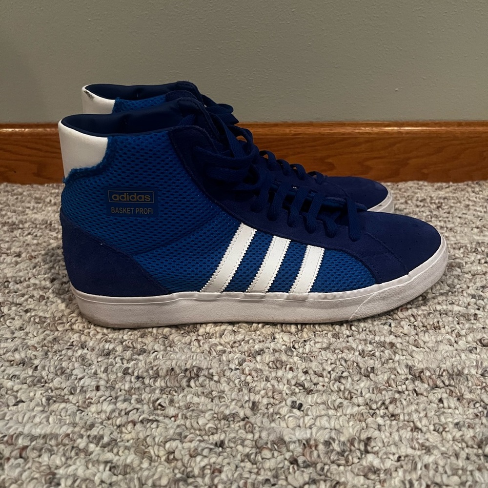 Adidas basket profi glow blue US size 12